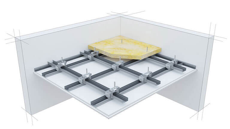 Як зробити стелю з гіпсокартону на дворівневому каркасі?